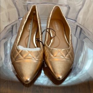 Lane Bryant Shoes - Quilted Gold Flats Lane Bryant Shoes - Quilted Gold Flats
